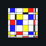 Impressão Em Tela Mondrian colorida Minimalista De Stijl Arte Modern<br><div class="desc">Piet Mondrian era um pintor holandês ao estilo Mondrian, composto por formas geométricas e cores primárias. Afinal, cada forma pode ser criada das formas geométricas básicas e cada cor pode ser criada das primárias - vermelho, amarelo e azul. Escolha o tamanho da quebra de Canvas no menu de opções, acima...</div>