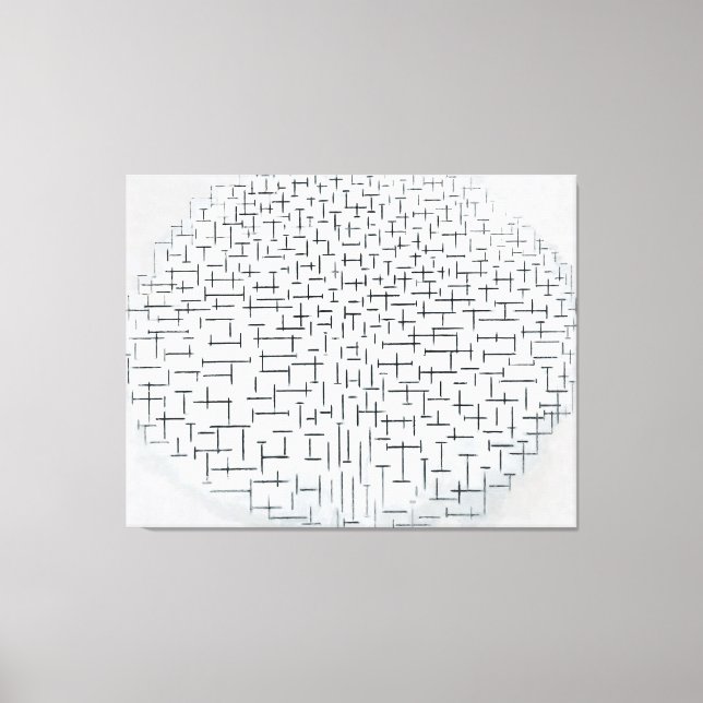 Impressão Em Tela MONDRIAN COMP. 10 em B & W - Pier e Ocean 1915 (Frente)