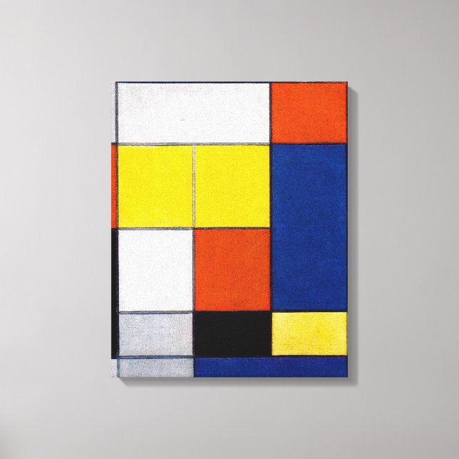 Impressão Em Tela MONDRIAN - Composição B - 1920 - Excelente (Frente)