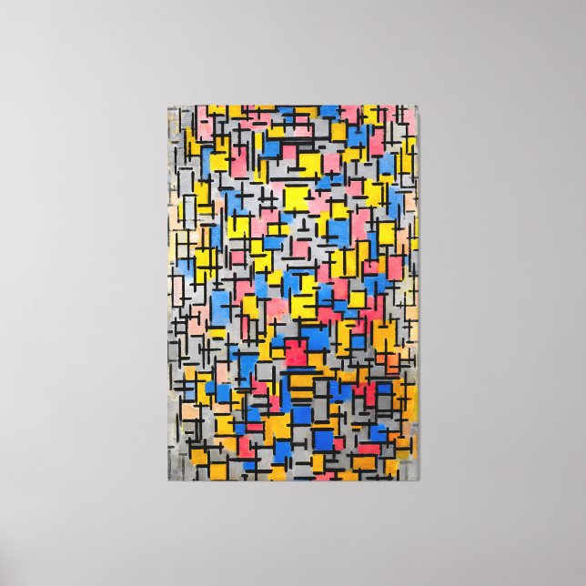 Impressão Em Tela MONDRIAN - COMPOSITION (Compositie) - 1916 - (Frente)