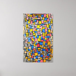 Impressão Em Tela MONDRIAN - COMPOSITION (Compositie) - 1916 -