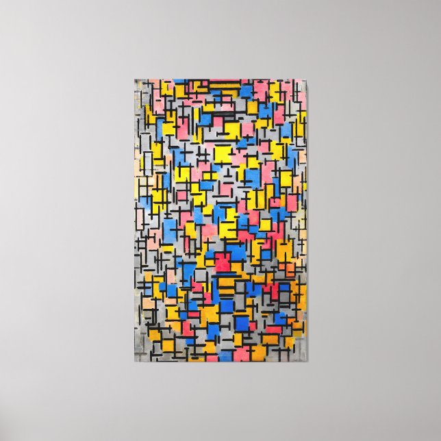 Impressão Em Tela MONDRIAN - COMPOSITION (Compositie) - 1916 - (Frente)