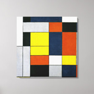 Impressão Em Tela Mondrian - N. º VI, Composição n. º II