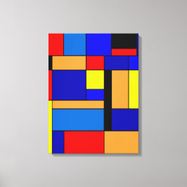 Impressão Em Tela Mondrian No. 2