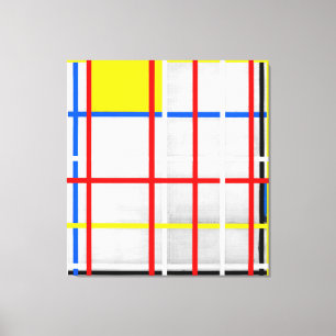 Impressão Em Tela MONDRIAN - NOVA IORQUE 3 - 1941 De Stijl -