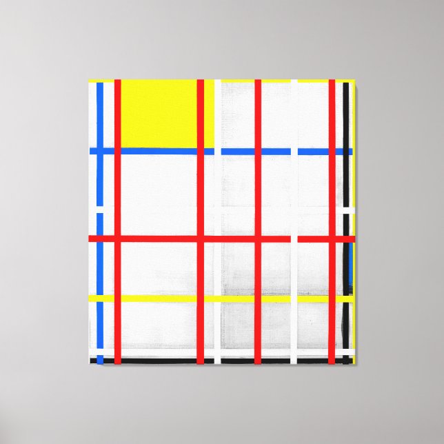Impressão Em Tela MONDRIAN - NOVA IORQUE 3 - 1941 De Stijl - (Frente)