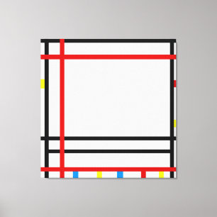 IMPRESSÃO EM TELA MONDRIAN - NOVA IORQUE - BOOGIE WOOGIE - 1941-1942
