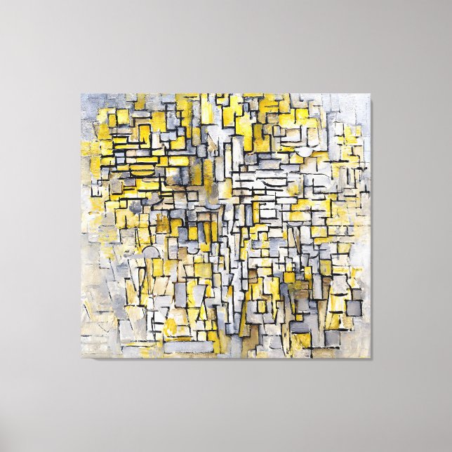 Impressão Em Tela MONDRIAN - TABLEAU Nº 2 - Comp. N. º VII - 1913 - (Frente)