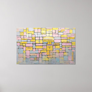 IMPRESSÃO EM TELA MONDRIAN - TABLEAU N. º 2 COMPOSIÇÃO N. º V - 1914