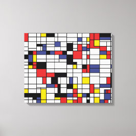 Impressão Em Tela Mondrianesque