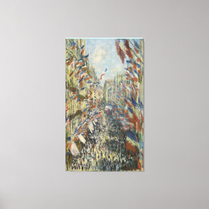 Impressão Em Tela Monet 1878 Rue Montorgueil em Paris
