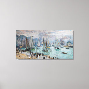Impressão Em Tela Monet - Barcos de Pesca Deixando o Porto, Le Havre
