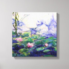 Impressão Em Tela Monet Inspirou Lírios De Água