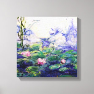 Impressão Em Tela Monet inspirou lírios de água