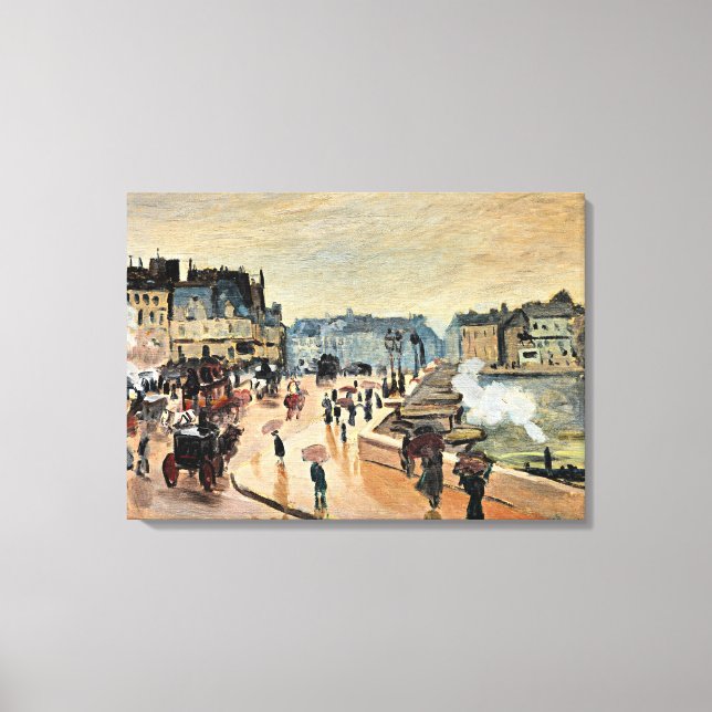 Impressão Em Tela Monet - Le Pont Neuf, Impressionista (Frente)