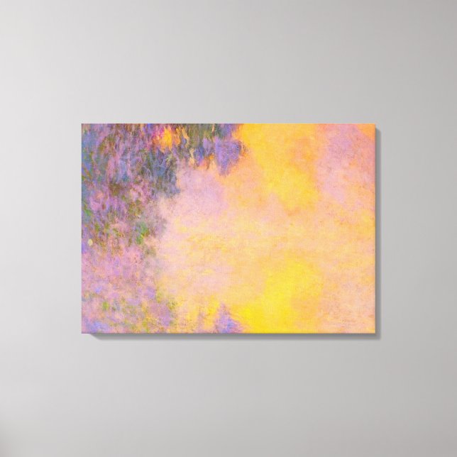 Impressão Em Tela Monet - Misty Morning no Sena, Sunrise (Frente)