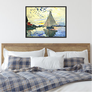 Impressão Em Tela Monet - Navio de vela na le Petit Gennevilliers