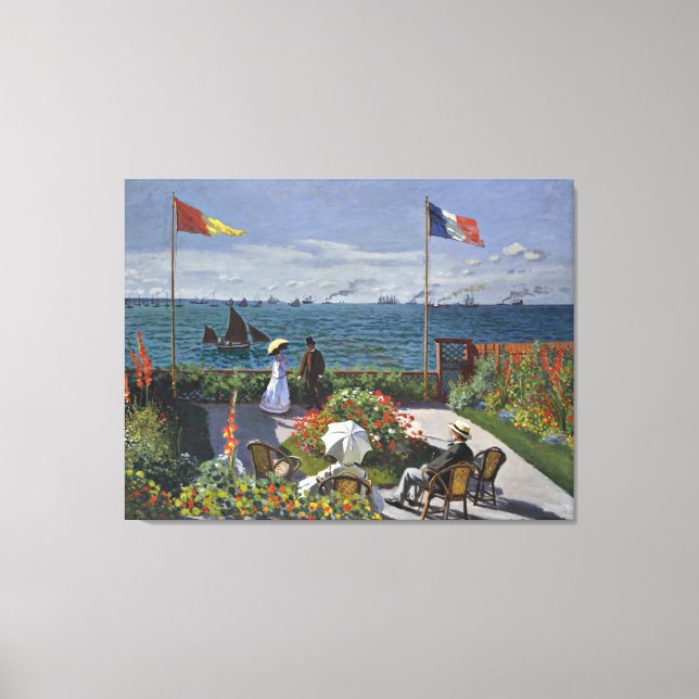 Impressão Em Tela Monet - Terrace em Sainte Adresse (Frente)