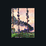 Impressão Em Tela Monet - Três Árvores no Clima das Cinzas<br><div class="desc">Três Árvores no Tempo das Cinzas,  pintura de arte de Claude Monet.</div>