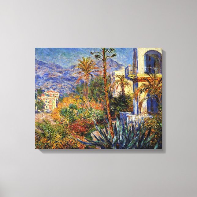 Impressão Em Tela Monet - Villas em Bordighera (Frente)