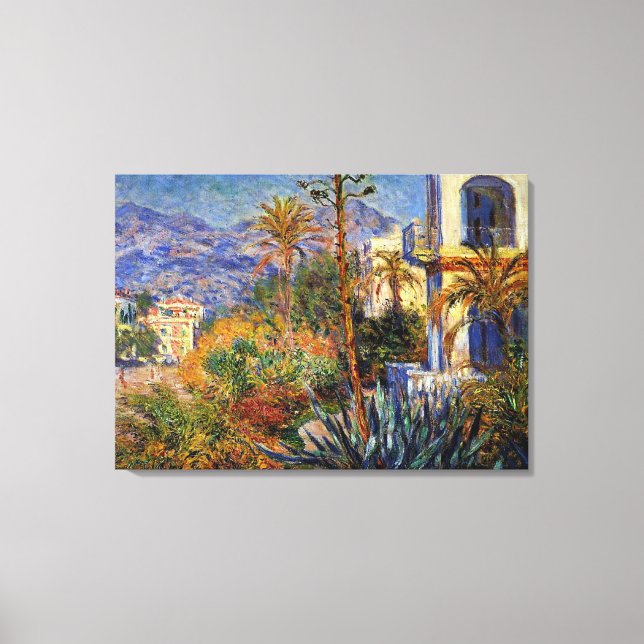 Impressão Em Tela Monet - Villas em Bordighera (Frente)