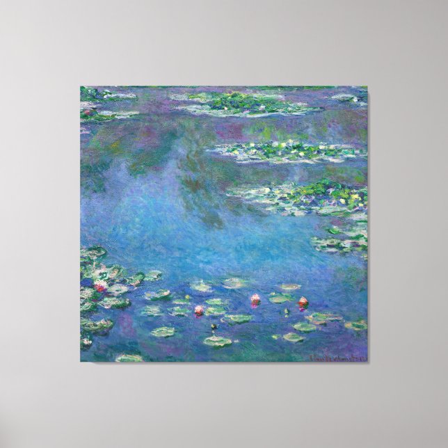 Impressão Em Tela Monet Water Lily Painting (Frente)