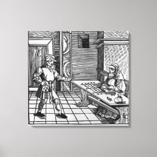 Impressão Em Tela Money Lender, 1531