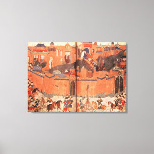 Impressão Em Tela Mongóis sob a liderança de Hulagu Khan