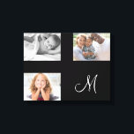 Impressão Em Tela Monograma de Colagem Personalizada da Família Mode<br><div class="desc">Carregue sua própria foto para criar essa peça de um tipo! Presente perfeito para aquela irmã especial na sua vida. Esta design foi criada através da arte digital. Pode ser personalizada na área fornecida pela alteração da foto e/ou do texto. Ou pode ser personalizado escolhendo o clique para personalizar outra...</div>