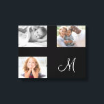 Impressão Em Tela Monograma de Colagem Personalizada da Família Mode<br><div class="desc">Carregue sua própria foto para criar essa peça de um tipo! Presente perfeito para aquela irmã especial na sua vida. Esta design foi criada através da arte digital. Pode ser personalizada na área fornecida pela alteração da foto e/ou do texto. Ou pode ser personalizado escolhendo o clique para personalizar outra...</div>