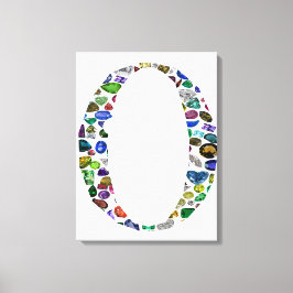 Impressão Em Tela Monograma 'O'