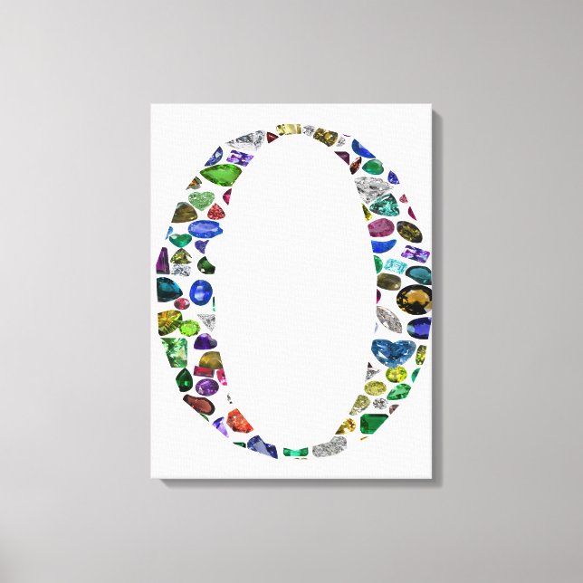 Impressão Em Tela Monograma 'O' (Frente)