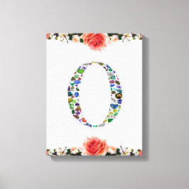 Impressão Em Tela Monograma 'O'