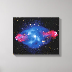 Impressão Em Tela Montagem da Galáxia Cygnus A em Raios-X no Espaço 