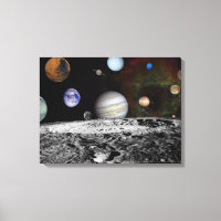 Montagem dos planetas e luas de Júpiter