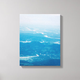 Impressão Em Tela montanha negra e branca