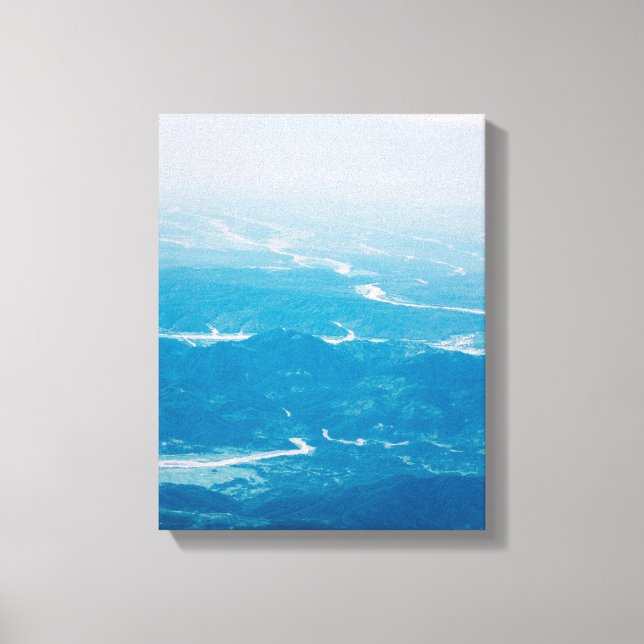 Impressão Em Tela montanha negra e branca (Frente)