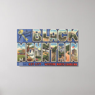 Impressão Em Tela Montanha preta, North Carolina