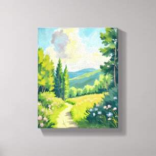 Impressão Em Tela Montanhas Brancas   Pintura de Paisagem de New Ham