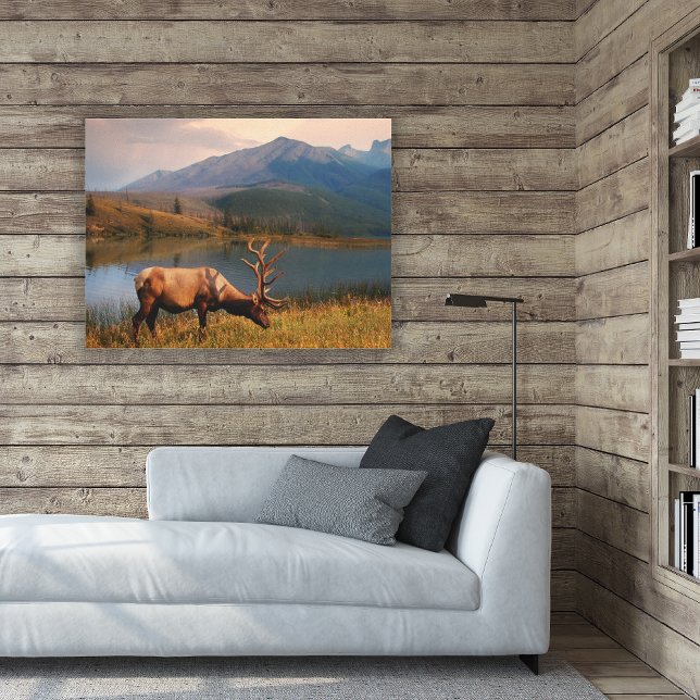 Impressão Em Tela Montanhas | Jacques Mountain Range Alberta Canadá (Criador carregado)