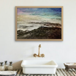 Impressão Em Tela Montanhas Rochosas Cadeias Aurora Paisagem