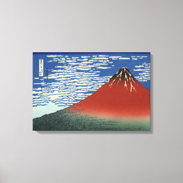 Impressão Em Tela Monte Fuji em tempo limpo (Red Fuji) (Hokusai)