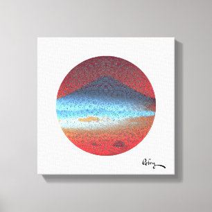 Impressão Em Tela Monte Fuji White por Rofey