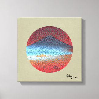 Impressão Em Tela Monte Fuji Yellow Beige por Rofey