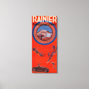 Impressão Em Tela Monte Rainier Advertising Poster 2