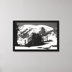 Impressão Em Tela Monte Rainier em junho
