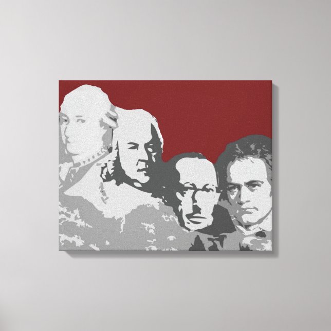 Impressão Em Tela Monte Rushmore de compositores - impressão de tela (Frente)