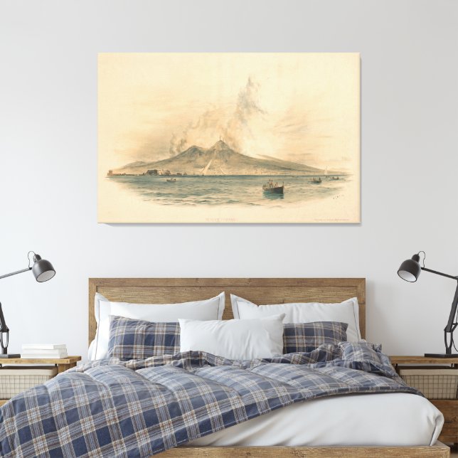 Impressão Em Tela Monte Vesúvio (Insitu(Quarto))