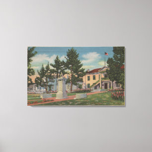 Impressão Em Tela Monterey, CA - Vista de Colton Hall e Motivos