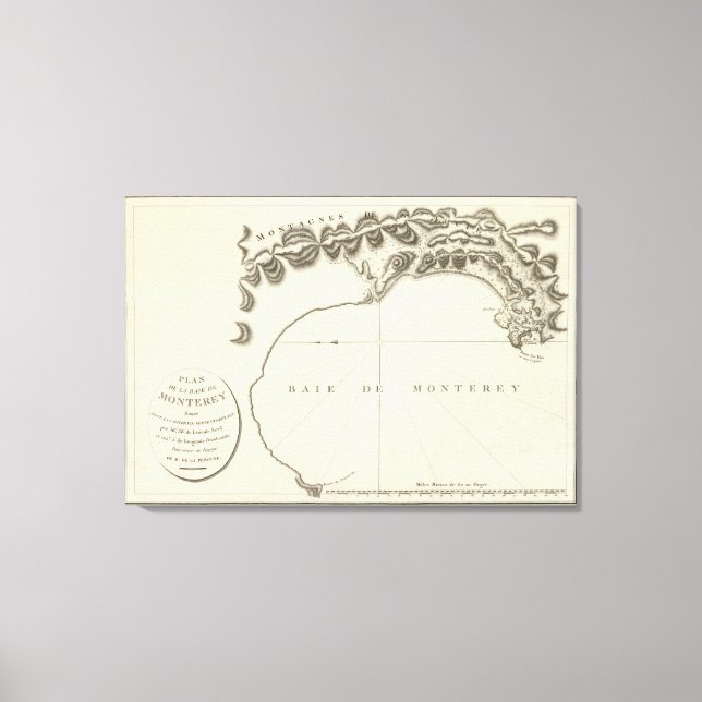 Impressão Em Tela Monterey, Califórnia (Frente)